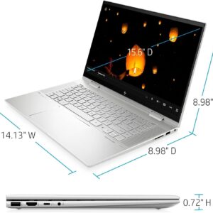 HP Envy x360 15.6" FHD Touchscreen 2-in-1 Laptop - 12th Gen Intel Core i7-1260P 12-Core up to 4.7 GHz, 64GB RAM, 2TB NVMe SSD, Intel Iris Xe Graphics, Audio by Bang & Olufsen, Pen, Windows 11 Home