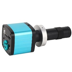 industrial microscope camera, hd microscope camera lightweight 2mp 4k video 100‑240vac aluminum alloy for home (us plug)