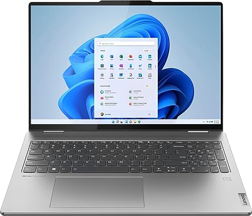 Lenovo Yoga 7 16" WUXGA Touch 2-in-1 Laptop, 360° flip-and-fold Design, AMD Ryzen 5 7535U, 8GB RAM 256GB SSD, AMD Radeon 660M Graphics, Fingerprint, Backlit KB, Win11, Arctic Grey, TECL Bundle