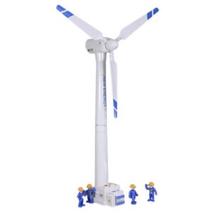 nextake wind turbine model, 16.53 inch large size wind generator model windmill toy science kit stem experiment kit with wind-up rotatable blades