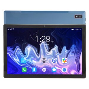 gloglow digital tablet, dual speakers 10.1 inch 2 in 1 tablet fdh screen for reading for game (us plug)