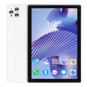 gloglow hd tablet, octa core cpu business tablet 10.1in fhd 8gb ram 256gb rom aluminium alloy for home (us plug)