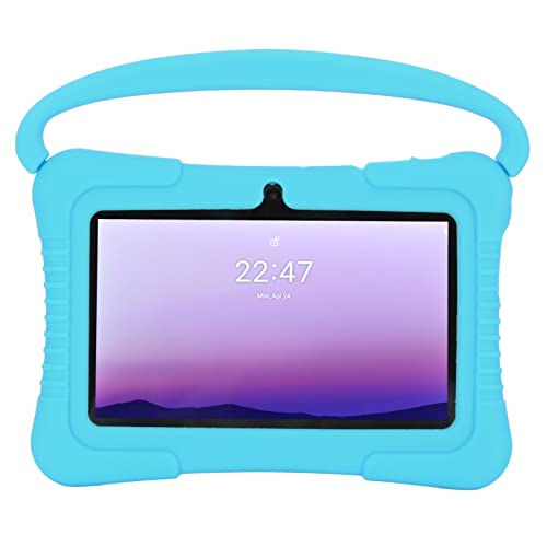 HEEPDD Toddler Tablet, 110-240V 7 Inch Kids Tablet Dual Camera Quad Core Processor 2GB 32GB for Android 10 for Entertainment (US Plug)