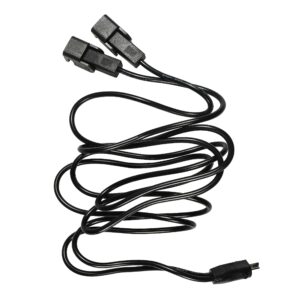 hqrp universal power cord for recliner chair, lift chair, recliner sofa, recliner couch 42 inches 2-pin splitter lead y-power cable compatible with most models z-boy, rockland, lazyboy, morris, ashley