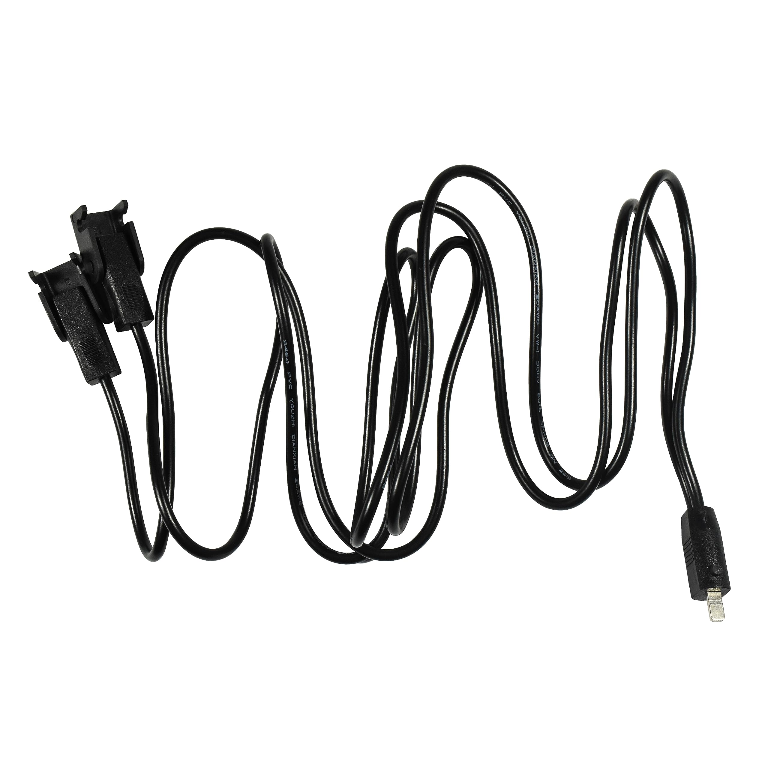 HQRP Universal Power Cord for Recliner Chair, Lift Chair, Recliner Sofa, Recliner Couch 42 Inches 2-Pin Splitter Lead Y-Power Cable Compatible with Most Models Z-Boy, Rockland, Lazyboy, Morris, Ashley