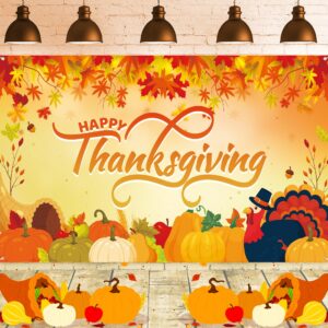 thanksgiving backdrop, happy thanksgiving banner thanksgiving background, thanksgiving backdrops for photography party decorations, 71 x 43 inch