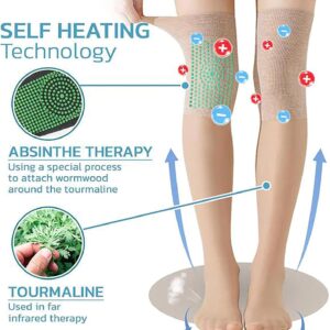 Ionic Correction Lymphatic Detoxification Long Tube Silk Stockings 6Pairs Over Knee Thigh Socks Compression Knee Socks (6pcs-D,1)