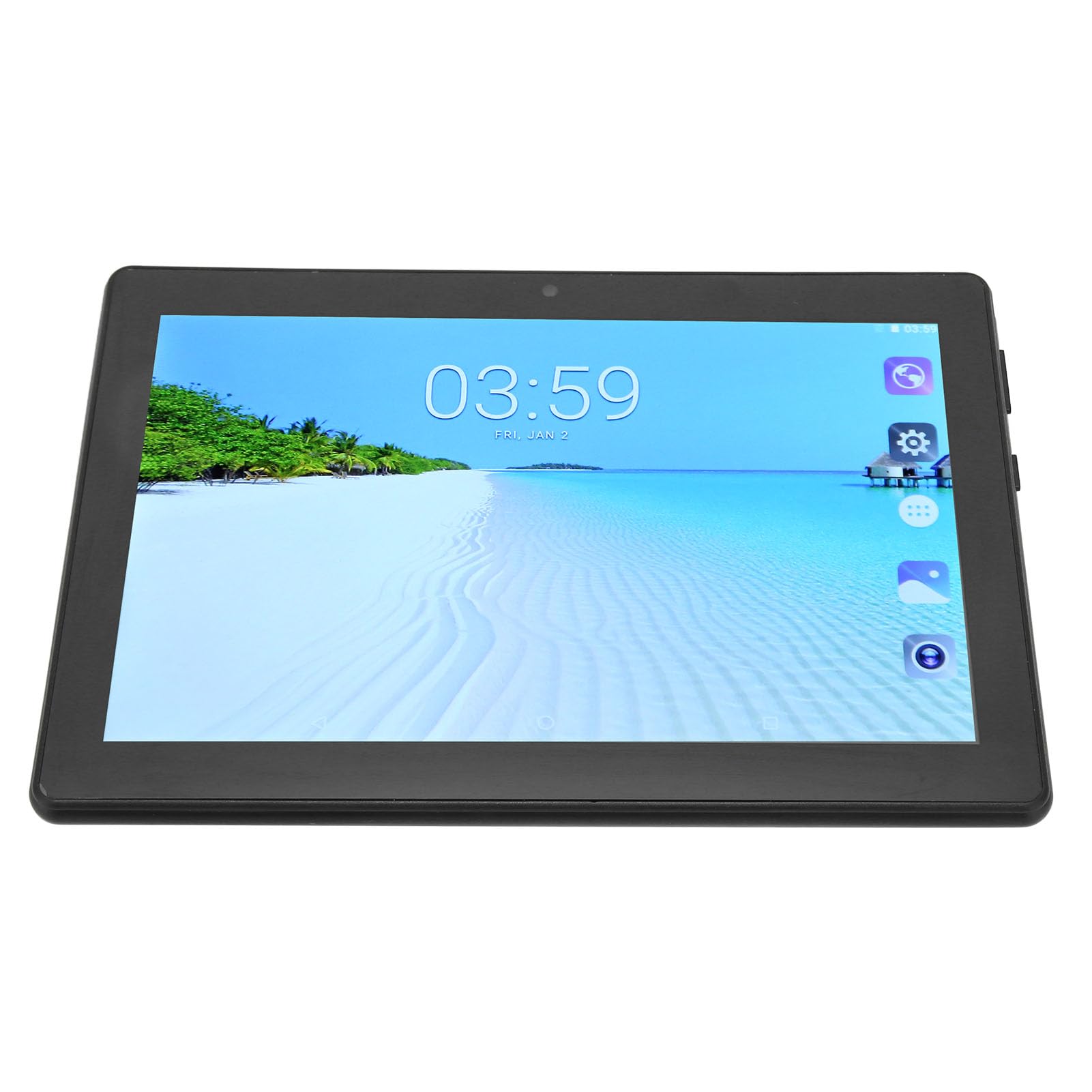 GLOGLOW Office Tablet, US Plug 100‑240V HD Tablet 8 Inch FHD 6GB RAM 128GB ROM for School (Black)