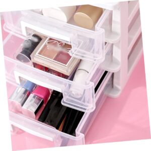 VOSAREA 2pcs 2 Makeup Brush Holders for Vanity Make up Brush Holder Drawer Type Storage Box Mini Cosmetics Organizer Office Desk Storage Bins Mini Freezer Organizer Drawers Sundries Holder