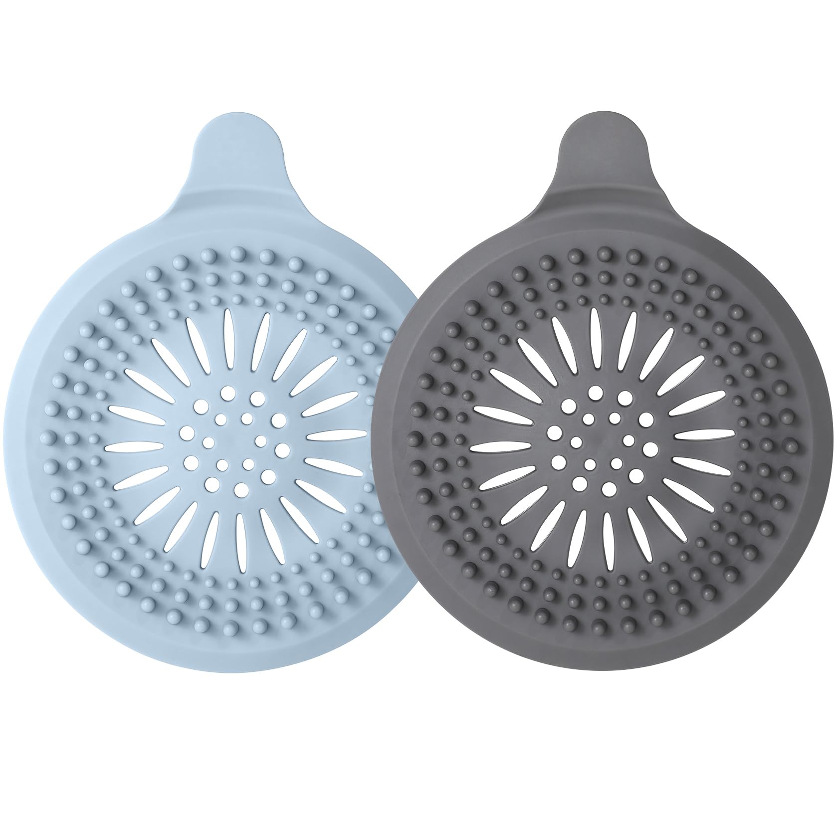 Silicone Hair Stopper, Strainers Drains for Bathroom Hair Catcher Easy to Install and Clean (2)