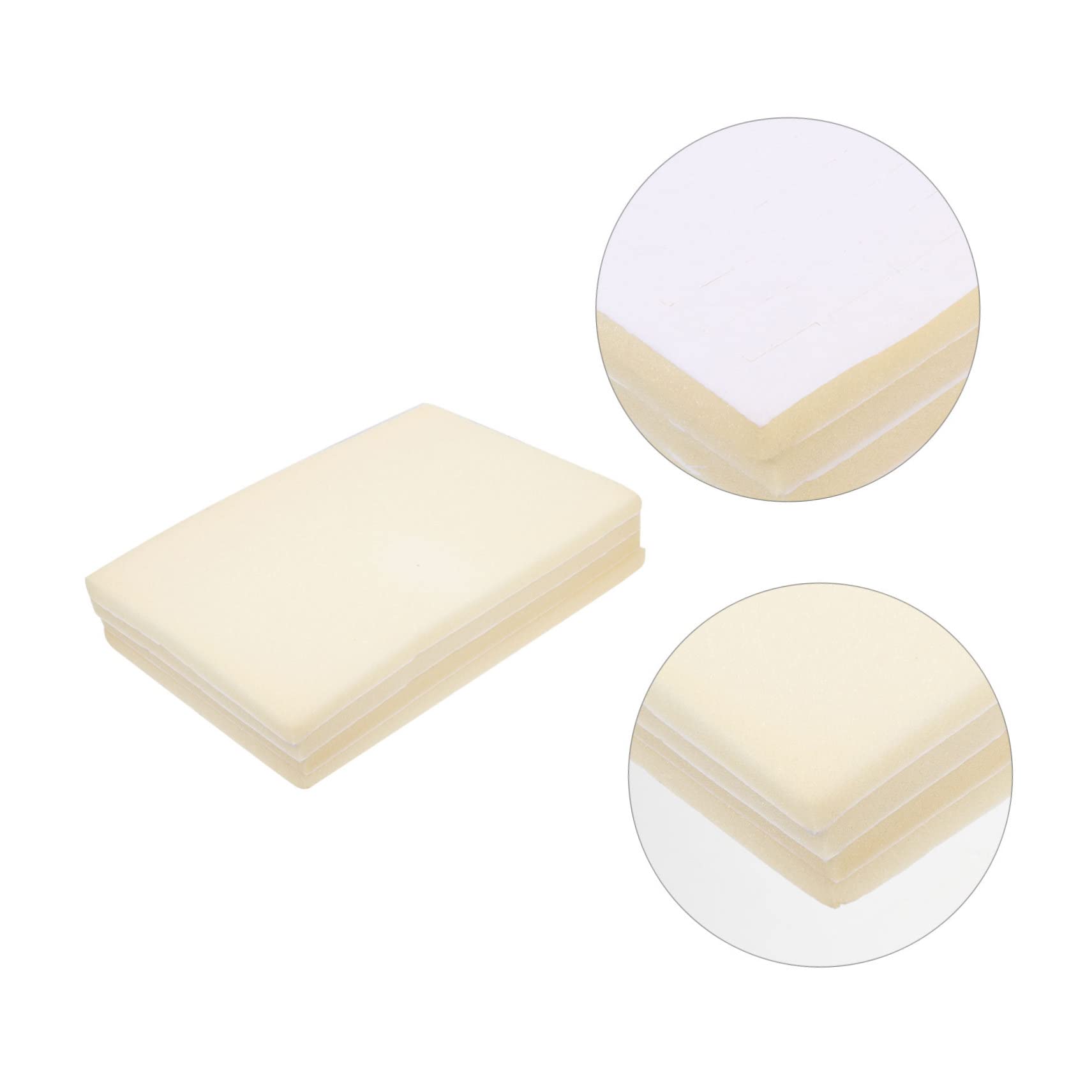 NOLITOY 4pcs Box Jewelry Box Pad Earring Sponge Display Pad Foam Ring Insert Display Trays Ring Holder Insert Ring Organizer Tray Ring Display Case Sponge Mat Ring Frame White Sink