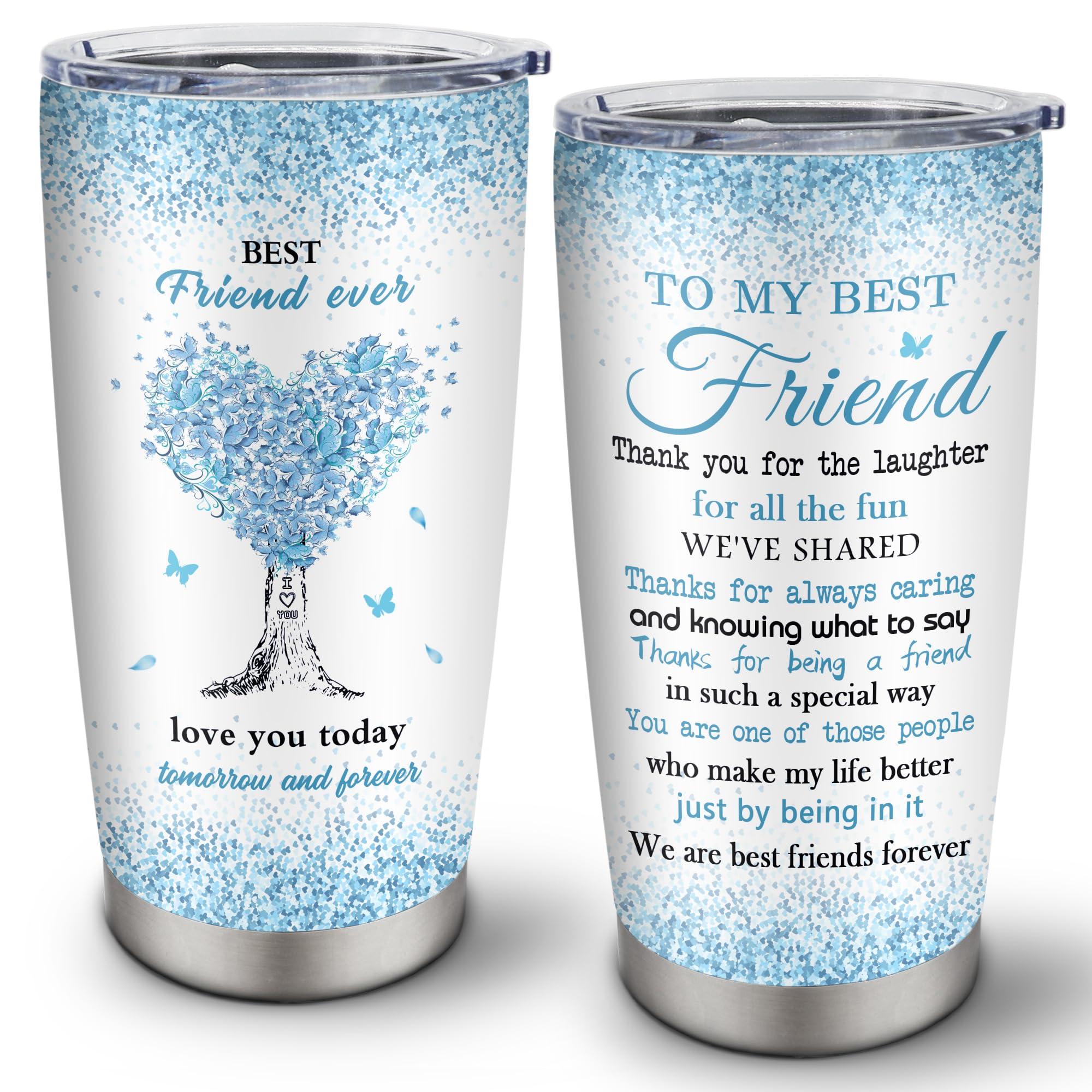 Vutieso Friend Gifts, Gifts For Best Friends Women, Friend Gift Tumbler 20oz, Best Friend Birthday Gifts, Bestie Gifts, Friendship Gifts, Gifts For Friends, Soul Sister Gifts For Women, Bff Gifts