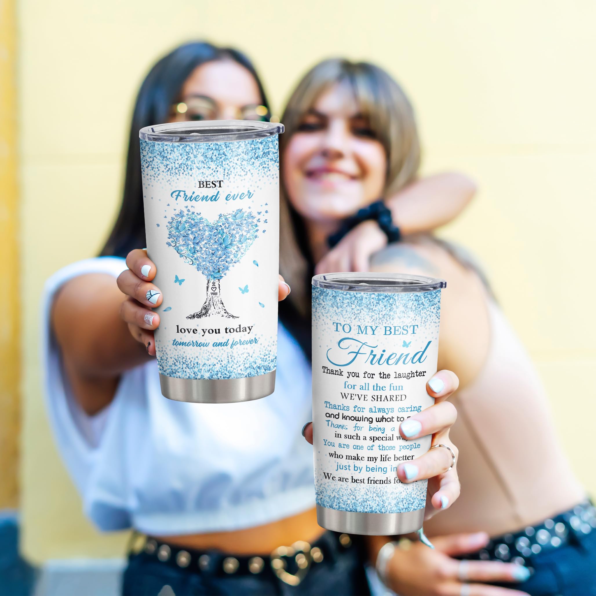 Vutieso Friend Gifts, Gifts For Best Friends Women, Friend Gift Tumbler 20oz, Best Friend Birthday Gifts, Bestie Gifts, Friendship Gifts, Gifts For Friends, Soul Sister Gifts For Women, Bff Gifts