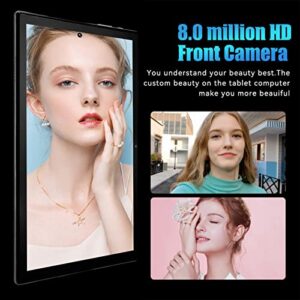 HEEPDD Tablet PC Black 10.1 Inch Tablet 8GB 256GB 100-240V for Android 12 for Reading (US Plug)