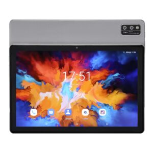 HEEPDD 10.1in Smart Tablet, 100‑240V Tablet PC Gray 5GWiFi Support Offline GPS 8800mAh Rechargeable Battery Octa Core Home Use (US Plug)