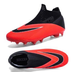 aosenss unisex high-top ankle care football shoes soccer cleats fashion comfy walking outdoor indoor training athletic sneakers