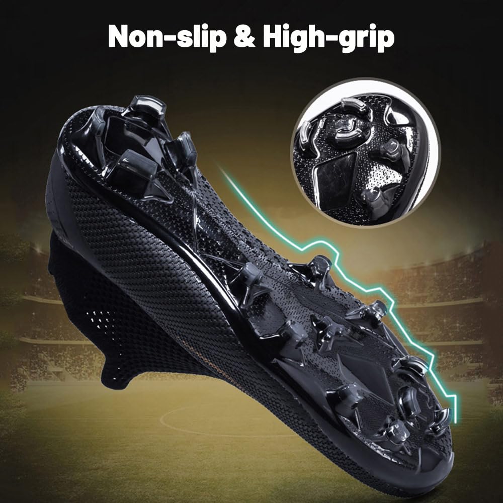 AOSENSS Unisex High-Top Ankle Care Football Shoes Soccer Cleats Fashion Comfy Walking Outdoor Indoor Training Athletic Sneakers