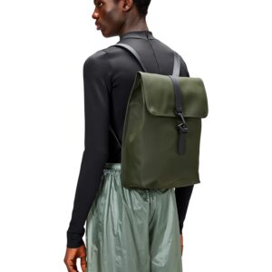 RAINS Rucksack for Men and Women - Waterproof Backpack for Commutes on Bike or Foot (Green)