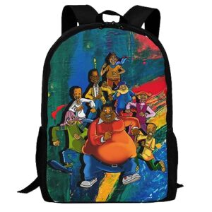 dserc fat cartoon albert and the cosby anime backpacks laptop backpack unisex cartoon double shoulder bag for camping travel daypack