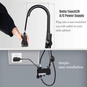 EP73954 A/C Power Supply Adapter for Delta Touch Kitchen Sink Faucets with Touch2O Technology with Gen 3 Solenoid EP102157