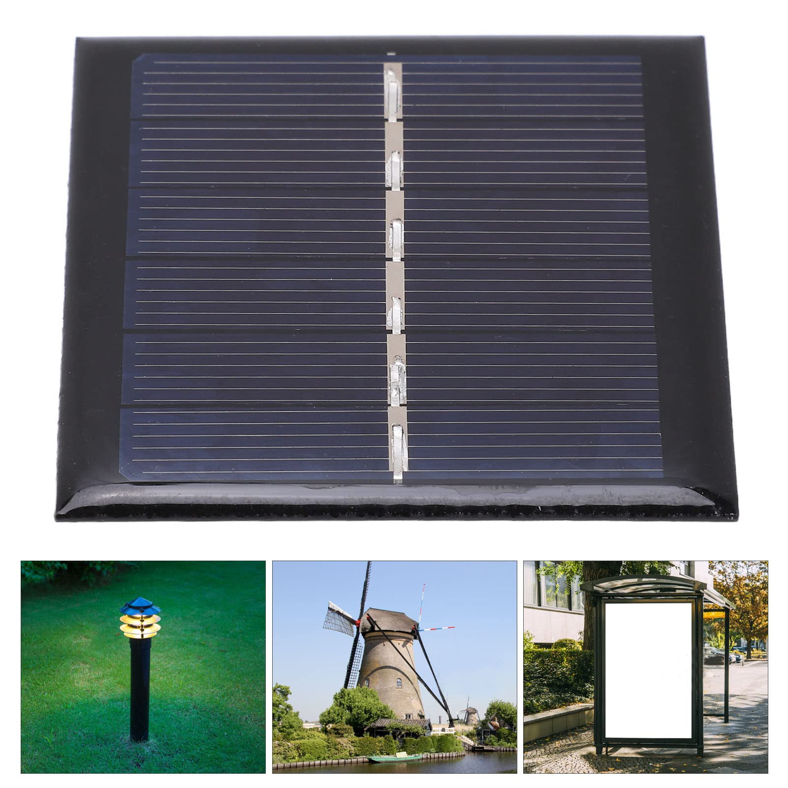 Solar Panel Charger, Lightweight Solar Panel Easy to Install for Small Household Lighting System, Mini USB Solar Panel Monocrystalline Module DIY Solar Panel Kit