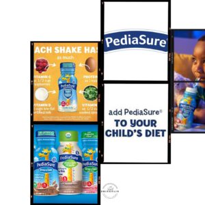 PediaSure Immune Support Kids Protein Shake Grow & Gain Vanilla Flavors, 8 Fl Oz 8 Pack, by Drinkolin