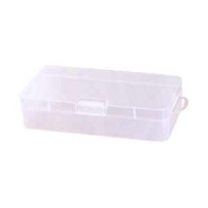 ljhnba transparent plastic storage box with buckle and lid jewelry display organizer for necklace small items organization case small plastic box with lid