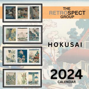 Hokusai -2024 Calendar 12”x12” - Master Japanese Ukiyo-e Artist of the Edo Period Early 1800’S-Printed on Eco-Friendly Paper -Collectable Monthly Organizer for Home, School and Office