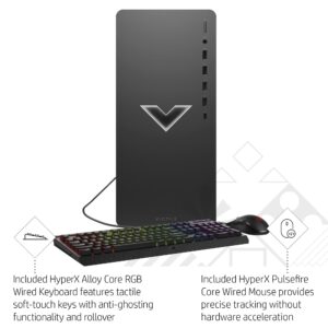 HP Victus 15L Gaming Desktop HyperX Bundle, 13th Generation Intel Core i7-13700F, 16 GB RAM, 1 TB SSD, NVIDIA GeForce RTX 4060 Ti Graphics, Windows 11 Home, TG02-1060h (2023)