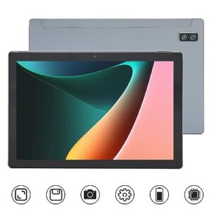 SHYEKYO Tablet PC, Wide Compatibility High Speed 100-240V 10.1in Tablet FHD Screen MT6735 Dual Band 8 Core with Mouse Keyboard for Reading (US Plug)