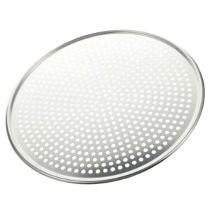 hanabass stainless steel pizza pan 16 inch pizza screen baking pan mesh pizza pan pizza tray with holes nonstick round crisper tray bakeware for oven home restaurant