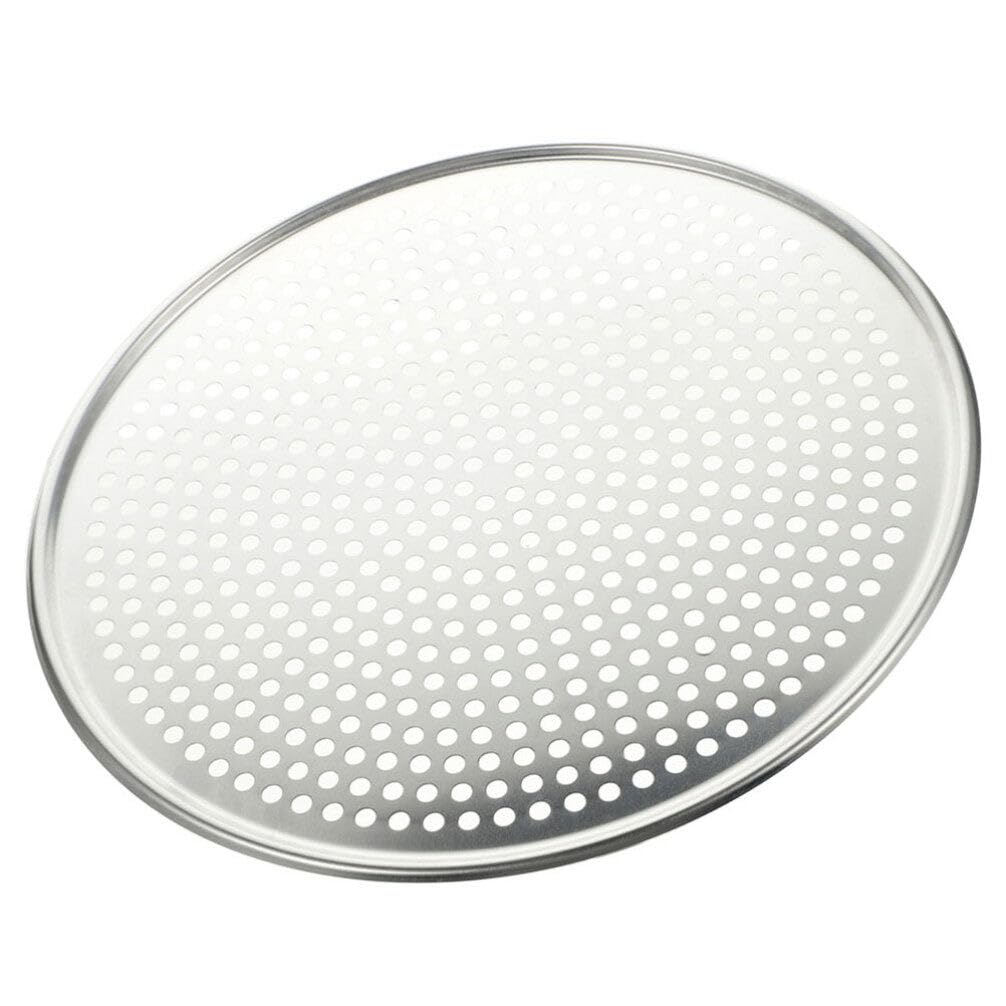 HANABASS Stainless Steel Pizza Pan 16 Inch Pizza Screen Baking Pan Mesh Pizza Pan Pizza Tray with Holes Nonstick Round Crisper Tray Bakeware for Oven Home Restaurant