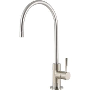 spiropure air gap ro faucet, brushed nickel/satin nickel, reverse osmosis replacement water filter faucet, 3-line filtered faucet, sp-fc210-nk