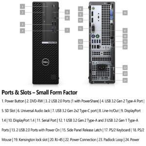 Dell OptiPlex 7000 7090 SFF Small Form Factor Business Desktop Computer, Intel Octa-Core i7-11700 Up to 4.9GHz, 32GB DDR4 RAM, 2TB PCIe SSD, DVDRW, WiFi, Bluetooth, Keyboard & Mouse, Windows 11 Pro