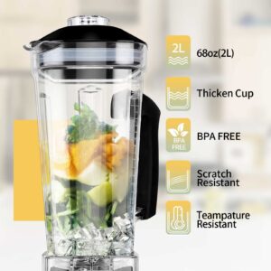 OMMO Blender for Kitchen 1800 peak watts, Professional Countertop Blender Smoothie Maker with Built-in Timer, High Power Blender 68oz Cups forSmoothies, Blend, Chop, Grind