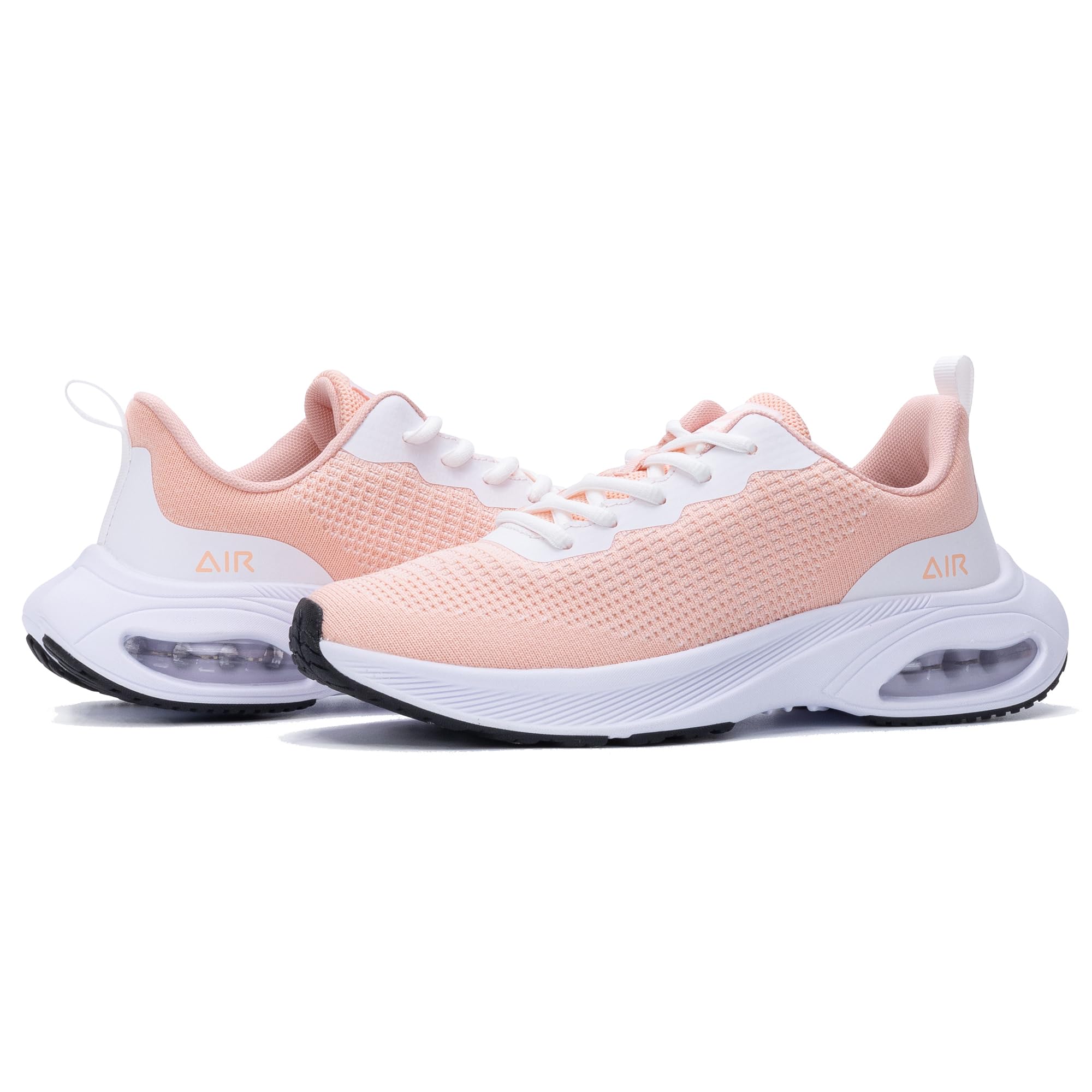 JARLIF Air Running Shoes for Women Athletic Tennis Sport Shoes Casual Walking Gym Jogging Sneaker PinkWhite 10