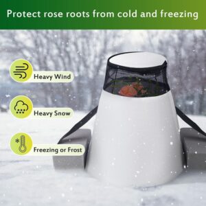 LFUTARI 2pcs Winter Rose Protective Cover - Winter Protection Rose Cones - Rose Collars for Winter Protection Against Frost, Animals Eating (2)