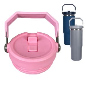 netriwow replacement flip tumbler lid for stanley 20oz and 30oz iceflow flip tumbler(pink)