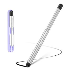 liulanz stylus pens with pen slot for touch screens, high precision capacitive universal stylus for ipad iphone tablets samsung galaxy all touch screen devices (purple)