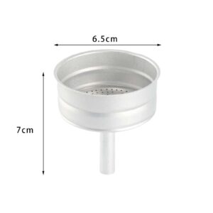 ＫＬＫＣＭＳ Moka Pot Funnel, Coffee Maker Pot Funnel, Coffee Maker Filter Portable Espresso Maker Funnel Filter, for Moka Pot Parts Accessories, 6 Cup