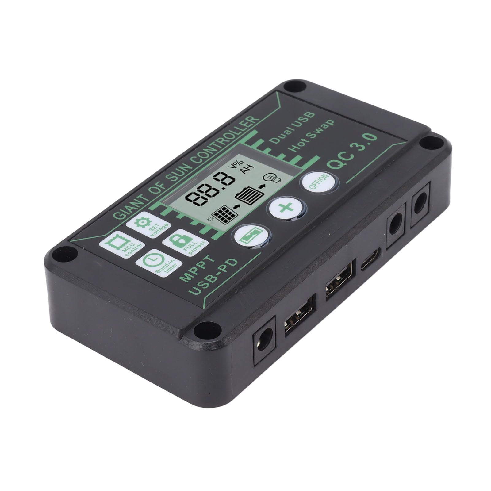 MPPT Tracking Charge Controller, Intelligent Protection Solar Charge Controller for Camping MPPT Solar Charge Controller Solar Panel Charge Controller