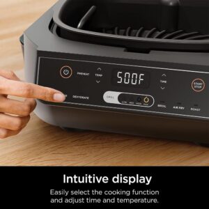 Ninja EG201 Foodi 6-in-1 Indoor Grill and 4-Quart Air Fryer (Renewed)