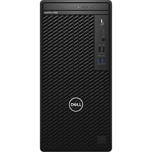 Dell OptiPlex 3080 SFF Desktop, Intel i9-10900, 64GB RAM 2TB NVMe SSD, DVDRW, USB C, 2-Monitor Support, HDMI, DisplayPort, AC Wi-Fi, BT, Windows 11 Pro