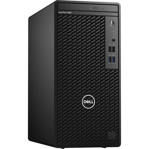 Dell OptiPlex 3080 SFF Desktop, Intel i9-10900, 64GB RAM 2TB NVMe SSD, DVDRW, USB C, 2-Monitor Support, HDMI, DisplayPort, AC Wi-Fi, BT, Windows 11 Pro