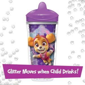 Playtex Baby Sipsters Stage 3 PAW Patrol Sippy Cups, Spill-Proof, Leak-Proof, Insulated, Glitter - Purple, 9 Oz, 1 Count