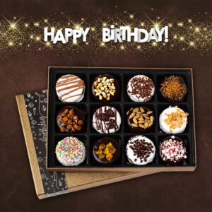 Barnetts Birthday Gifts For Women & Men, Gourmet Chocolate Covered Cookies, Unique Prime Food Happy Birthdays Gift Basket, Her Wife Mom Dad Sister Girls Friendship, 40th 60th Or 70th, Cookie Baskets Delivery