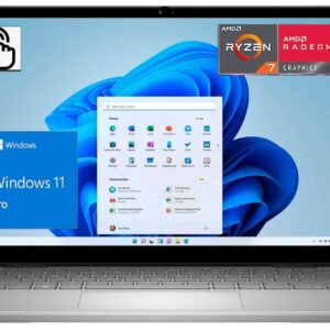 DELL 2023 Newest Inspiron 5425 Business Laptop, 14-inch 16:10 FHD+ (1920 x 1200) Touchscreen Display, AMD Ryzen 7 5825U, AMD Radeon Graphics, Backlit, Win 11 Pro Platinum Silver (32G RAM | 1T SSD)