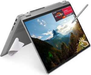 lenovo ideapad flex 5 2-in-1 laptop, 16" wuxga (1920 x 1200) ips touchscreen, 8-core amd ryzen 7 7730u (>i7-1270p), 1080p camera, win 11 home, fingerprint, w/mouse pad (16gb ram | 1tb pcie ssd)