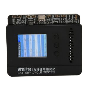 small battery tester, automatic parameter matching battery cycle tester 1.8 inch tft display for repair (us plug)