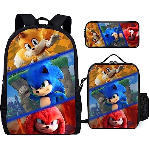 Jwanuad 17 Inch Laptop Backpack Cartoon 3D Printing Travel Backpack